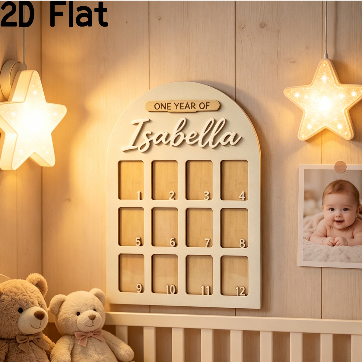 1Pc Custom Photo Record Board  - Baby Nursery Usa のレビューと価格