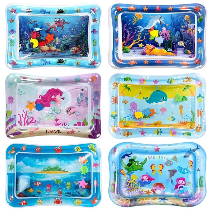 Baby Water Play Mat Inflatable - Baby Nursery Cushion のレビューと価格