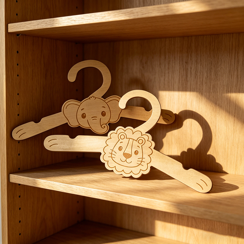 6pcs Jungle Animal Wooden Clot - Baby Nursery Hangers のレビューと価格