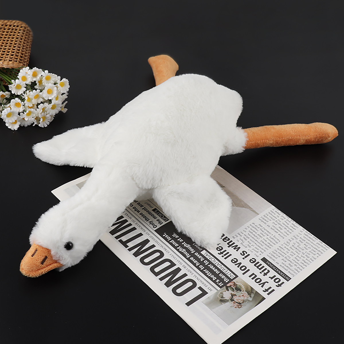 50cm Soft Goose Plush Pillow T - Baby Nursery Cushion のレビューと価格