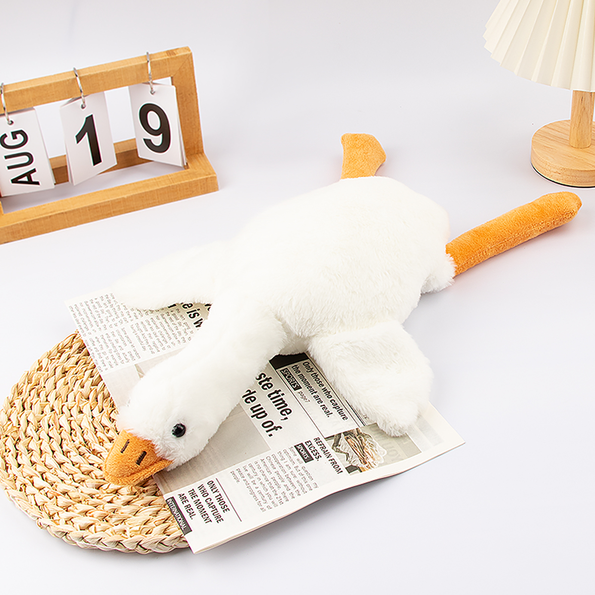 50cm Soft Goose Plush Pillow T - Baby Nursery Cushion のレビューと価格