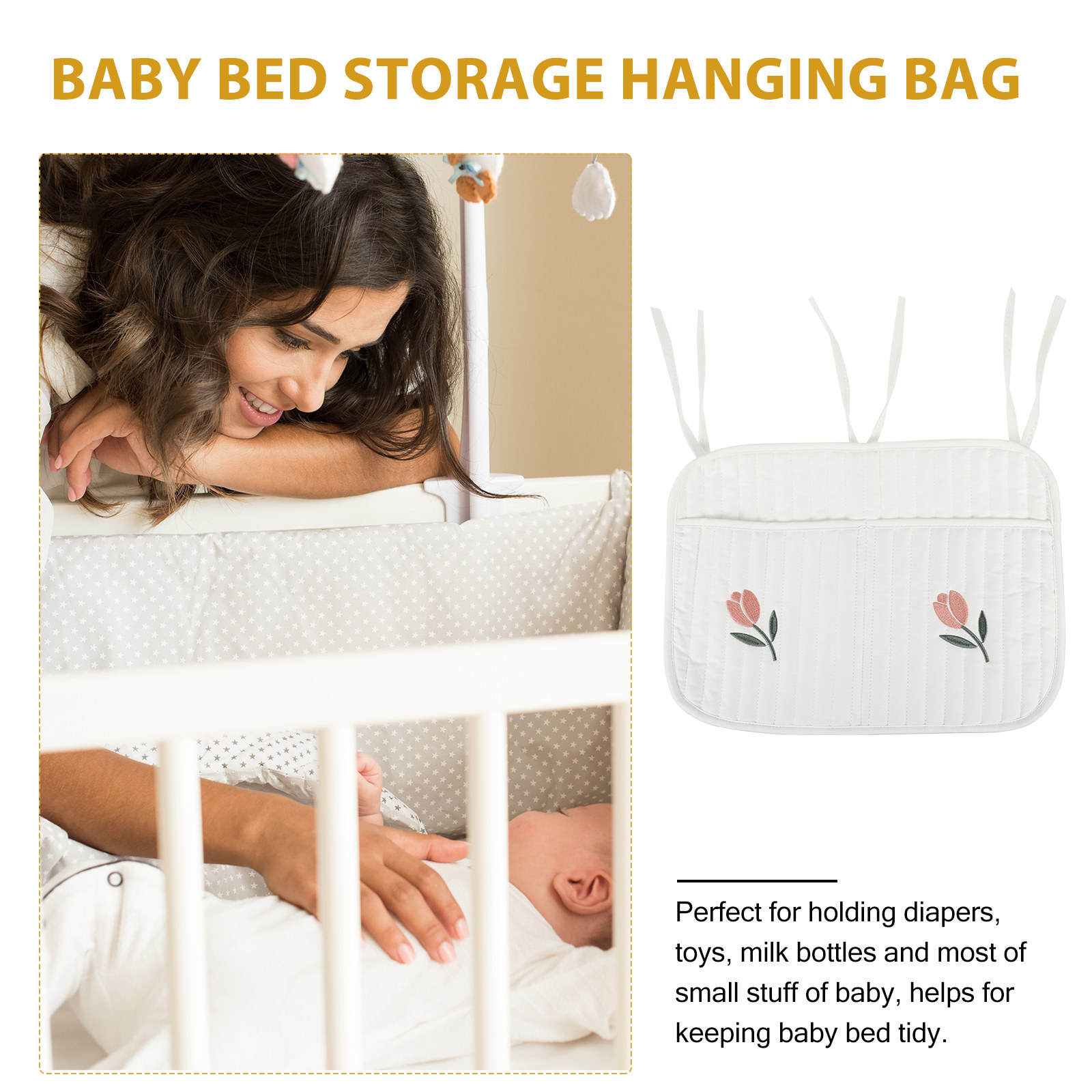 Crib Hanging Diaper Organizer  - Baby Nursery Essentials のレビューと価格