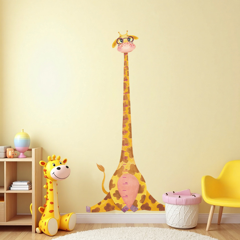 Giraffe Growth Chart Wall Stic - Baby Nursery Wall Art のレビューと価格