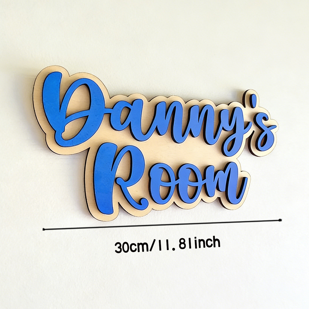 1Pc Cutom Blue Wooden Acrylic  - Baby Nursery Usa のレビューと価格
