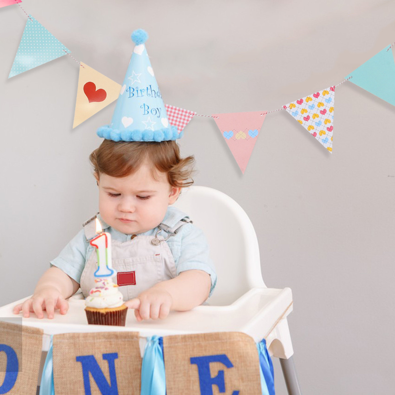 Easy Install Triangle Paper Bu - Baby Nursery Garland のレビューと価格