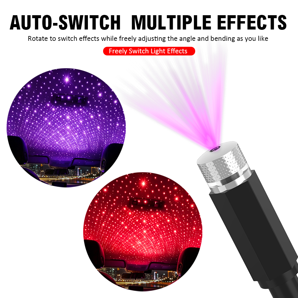 USB Car Roof Projector LED Sta - Night Light Projector Stars のレビューと価格