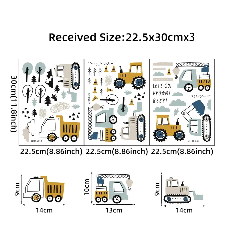 Hand Drawn Cute Cars Cargo Tru - Baby Nursery Design のレビューと価格