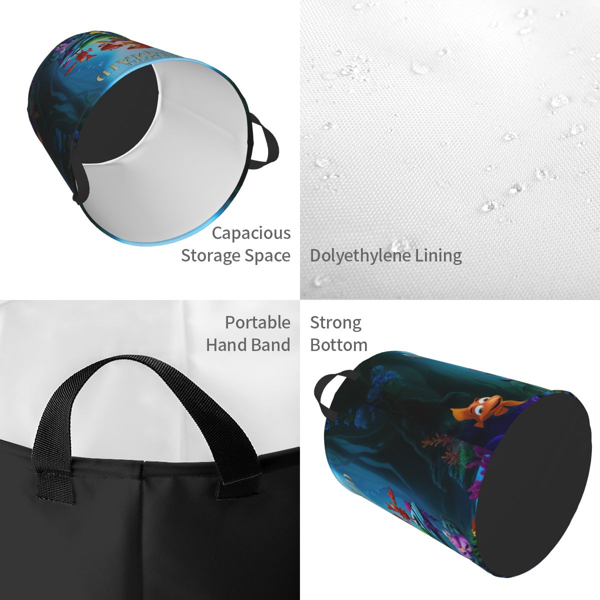 Anima The Little Mermaid Laund - Baby Nursery Laundry Basket のレビューと価格