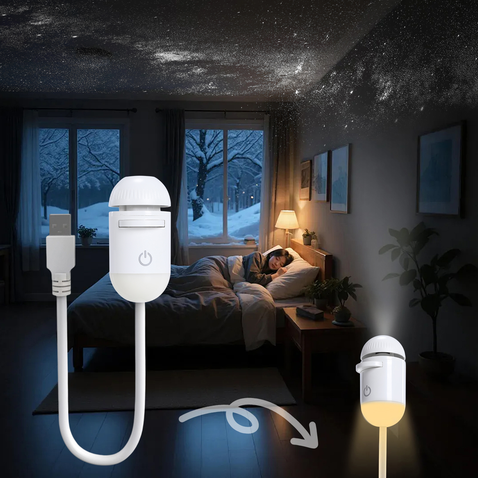 Galaxy Star Projector Night Li - Night Light Projector Stars のレビューと価格