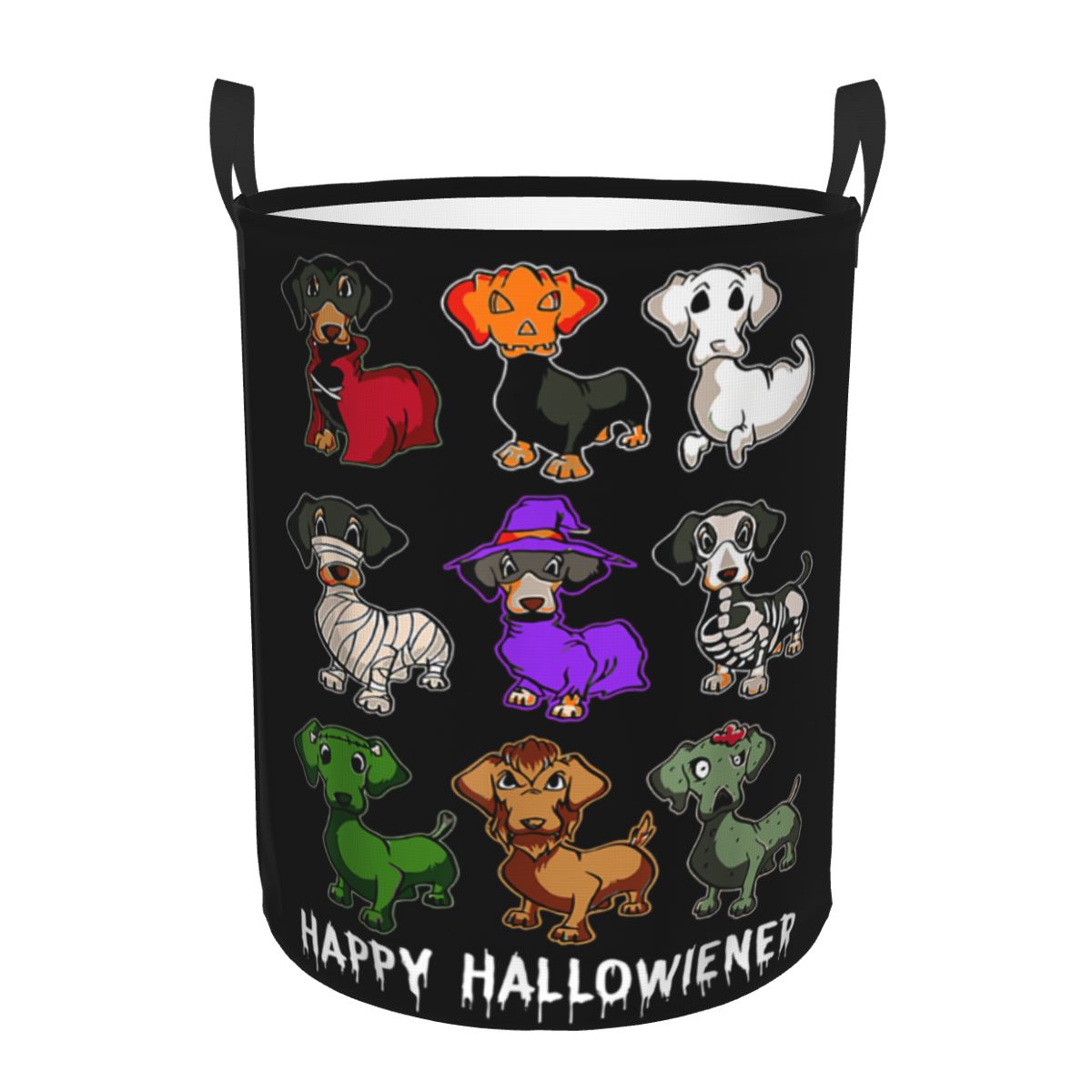 Happy Hallowiener Funny Dachsh - Baby Nursery Laundry Basket のレビューと価格