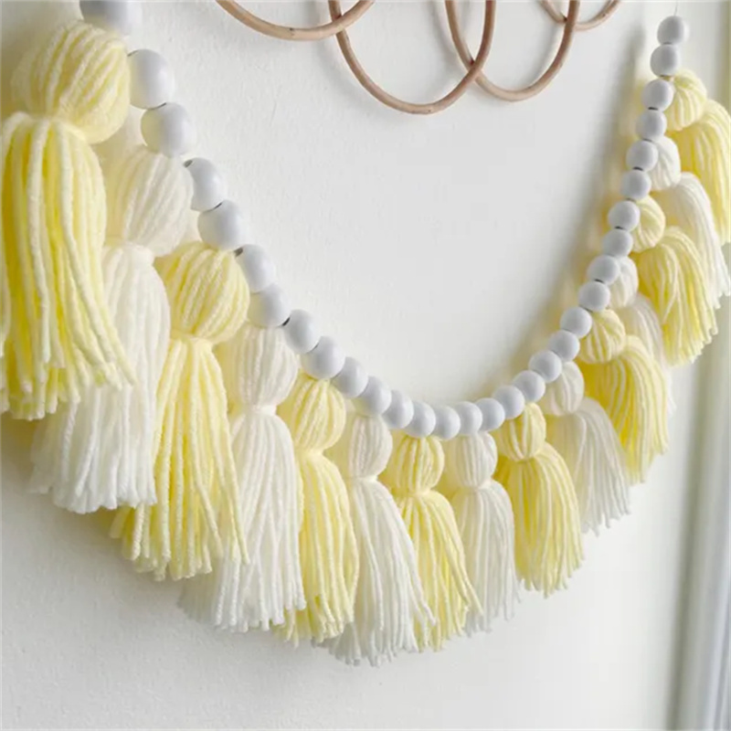 Yellow Boho Tassel Garlands Wa - Baby Nursery Garland のレビューと価格