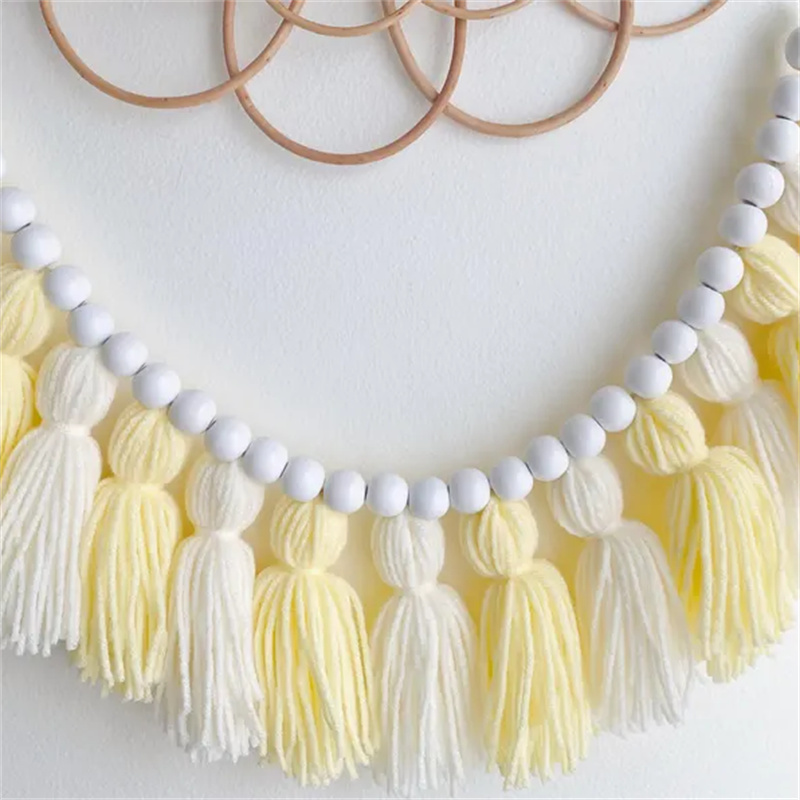 Yellow Boho Tassel Garlands Wa - Baby Nursery Garland のレビューと価格