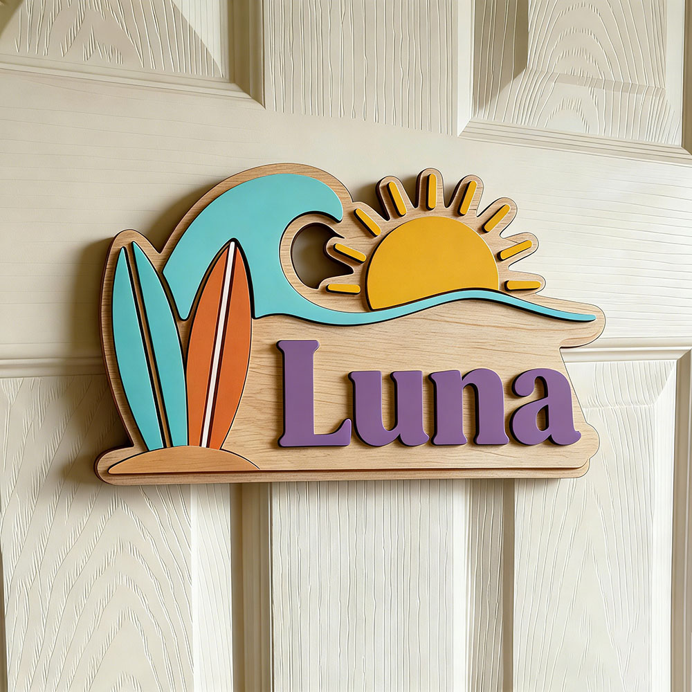 Custom Beach Wave Surfboard Su - Baby Nursery Usa のレビューと価格