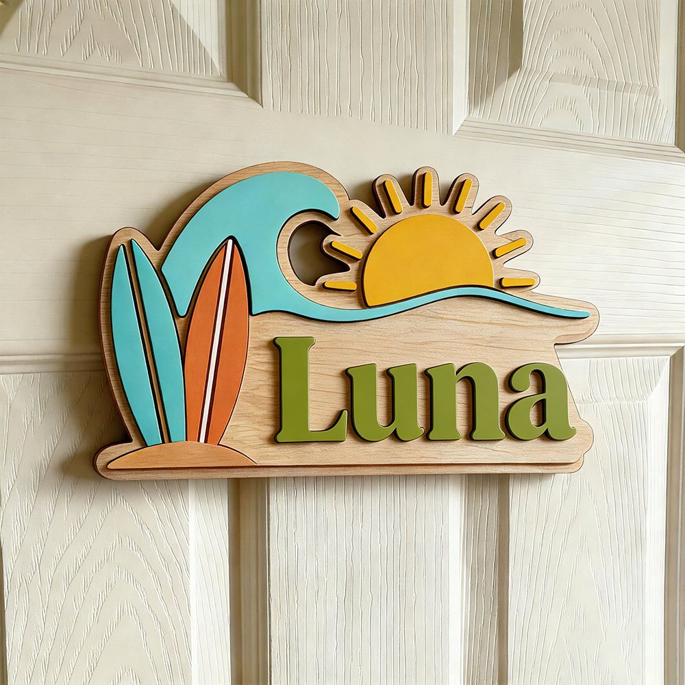 Custom Beach Wave Surfboard Su - Baby Nursery Usa のレビューと価格