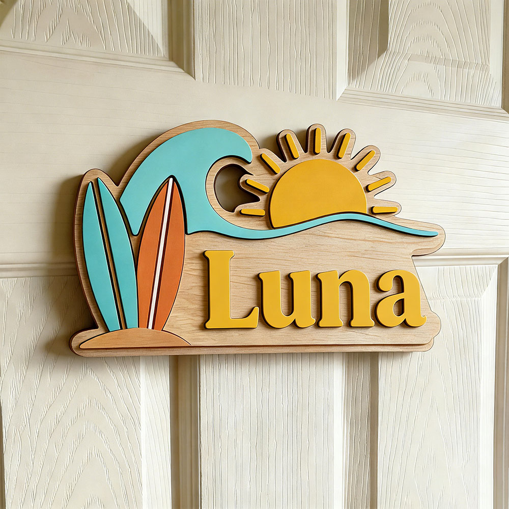 Custom Beach Wave Surfboard Su - Baby Nursery Usa のレビューと価格