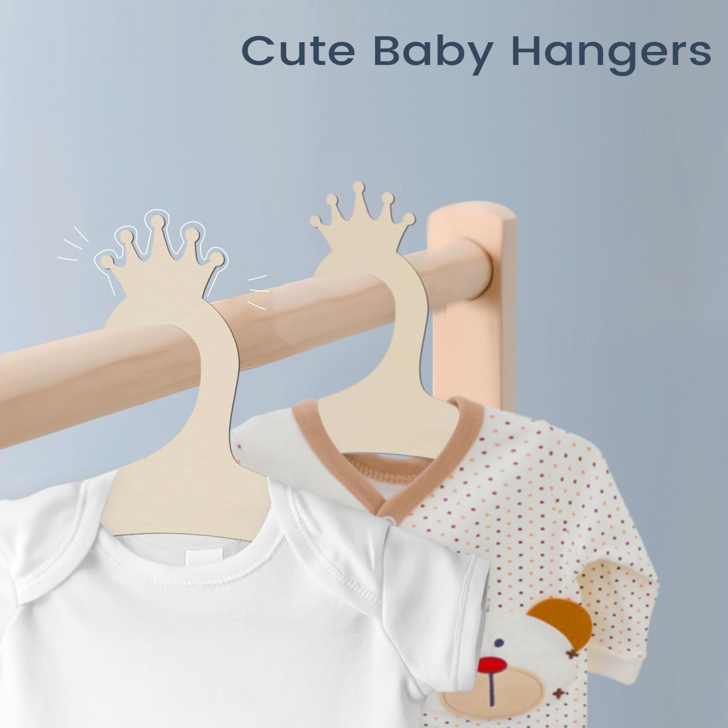 Wooden Baby Hangers 9 Inch, Cu - Baby Nursery Hangers のレビューと価格
