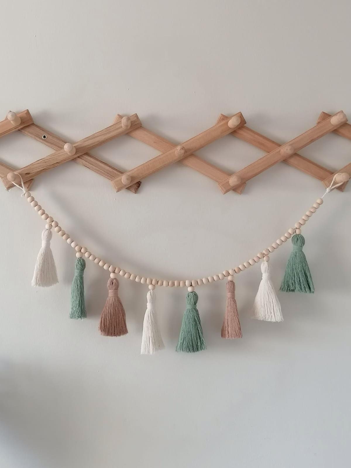 Tassel Macrame Garland , Boho  - Baby Nursery Garland のレビューと価格