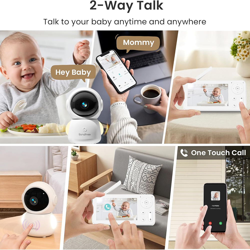 2K Baby Monitor with 2 Cameras - Baby Nursery Design のレビューと価格