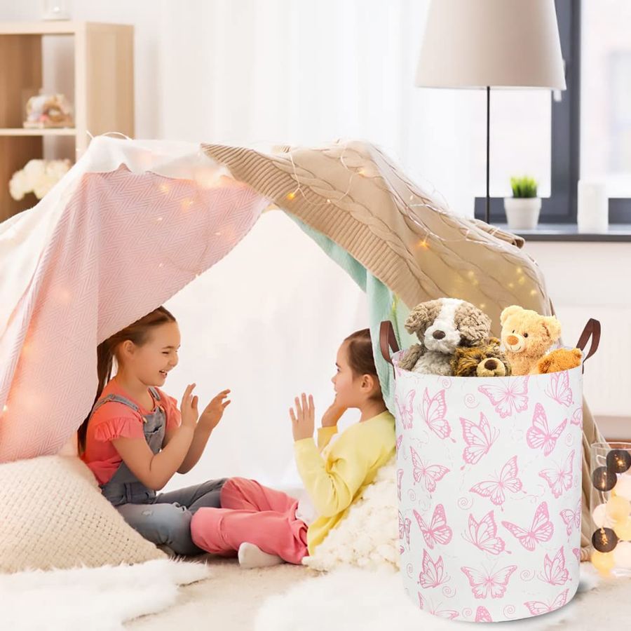 Pink Laundry Basket,Waterproof - Baby Nursery Laundry Basket のレビューと価格