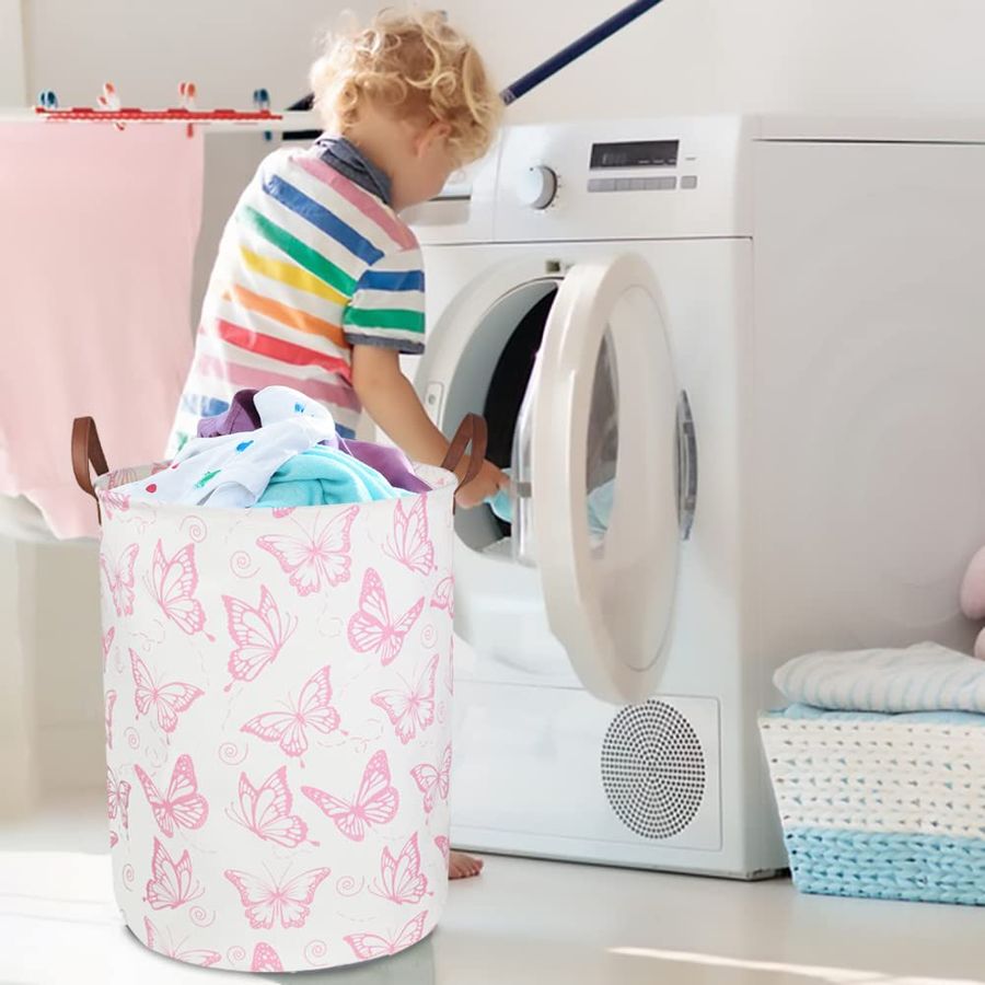 Pink Laundry Basket,Waterproof - Baby Nursery Laundry Basket のレビューと価格