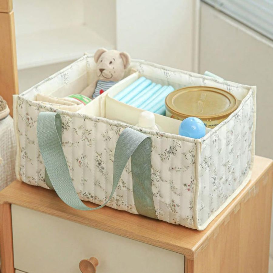 Floral Diaper Caddy Organizer, - Baby Nursery Essentials のレビューと価格