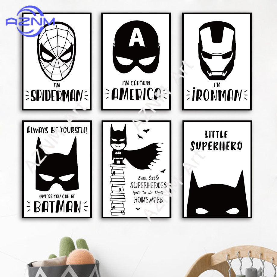 Wall Art Canvas Painting Bat C - Baby Nursery Wall Art のレビューと価格