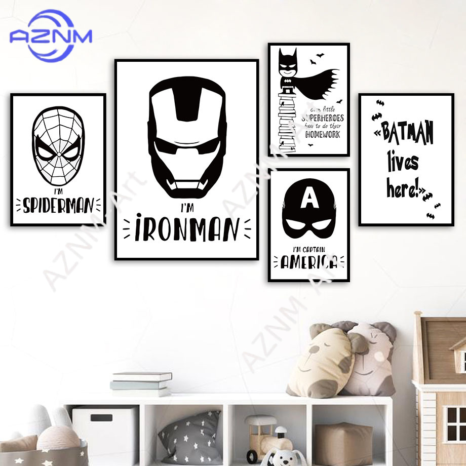 Wall Art Canvas Painting Bat C - Baby Nursery Wall Art のレビューと価格