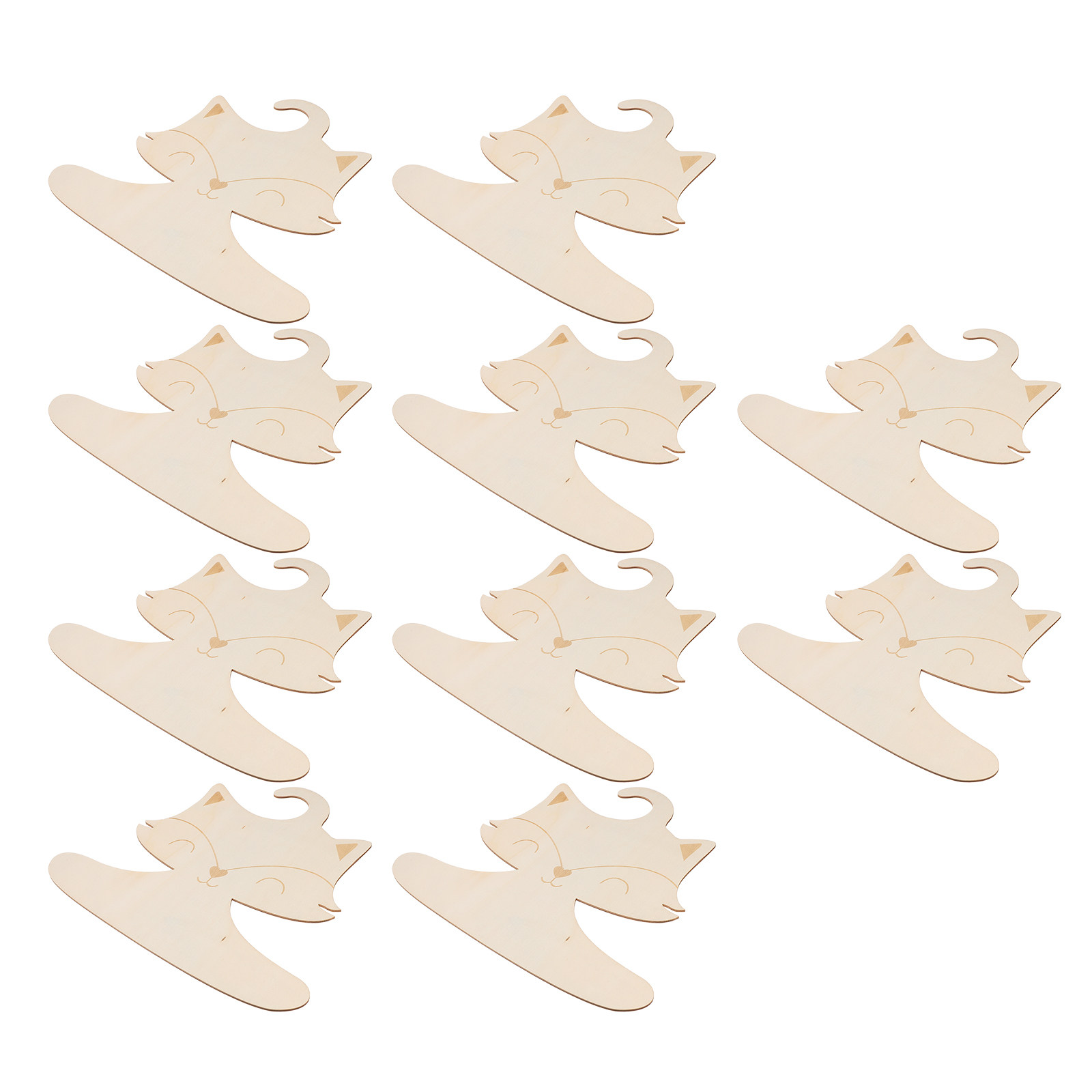 10Pcs Fox Theme Wooden Baby Ha - Baby Nursery Hangers のレビューと価格