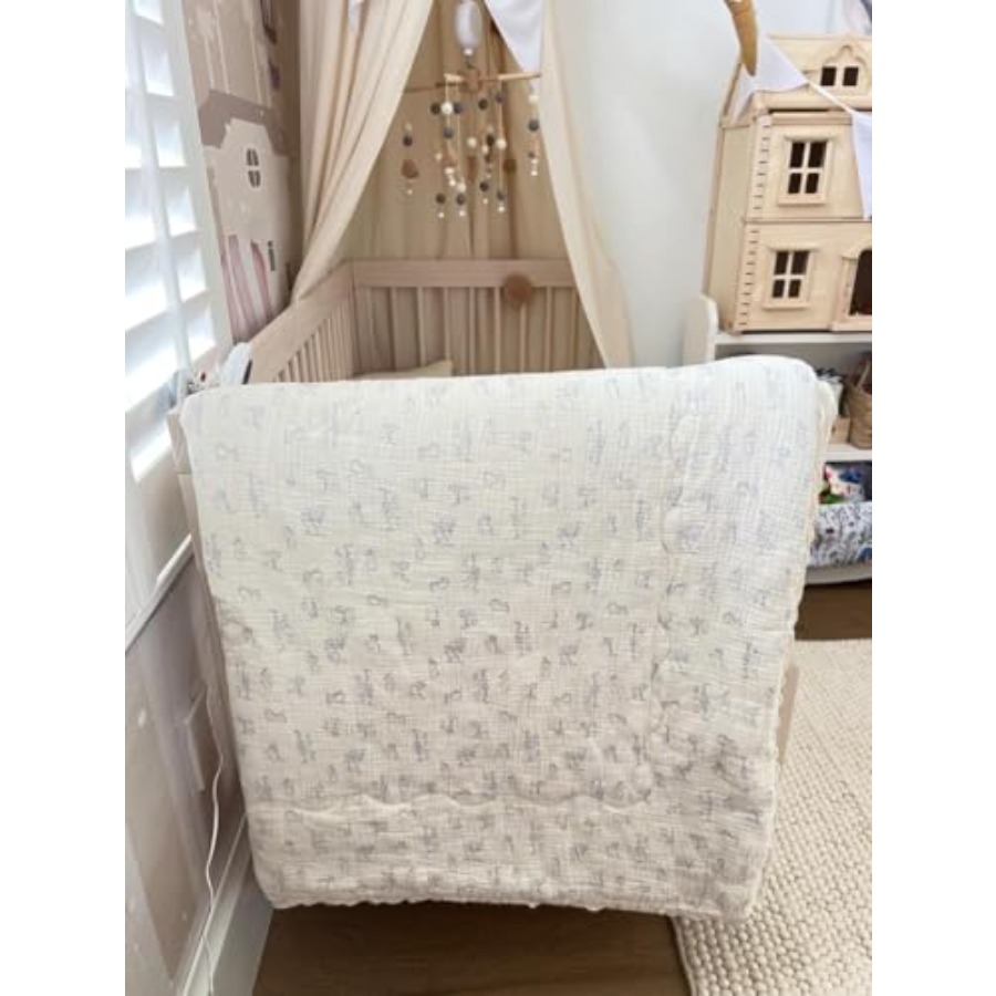Baby Crib Quilt Cotton Muslin  - Baby Nursery Crib のレビューと価格
