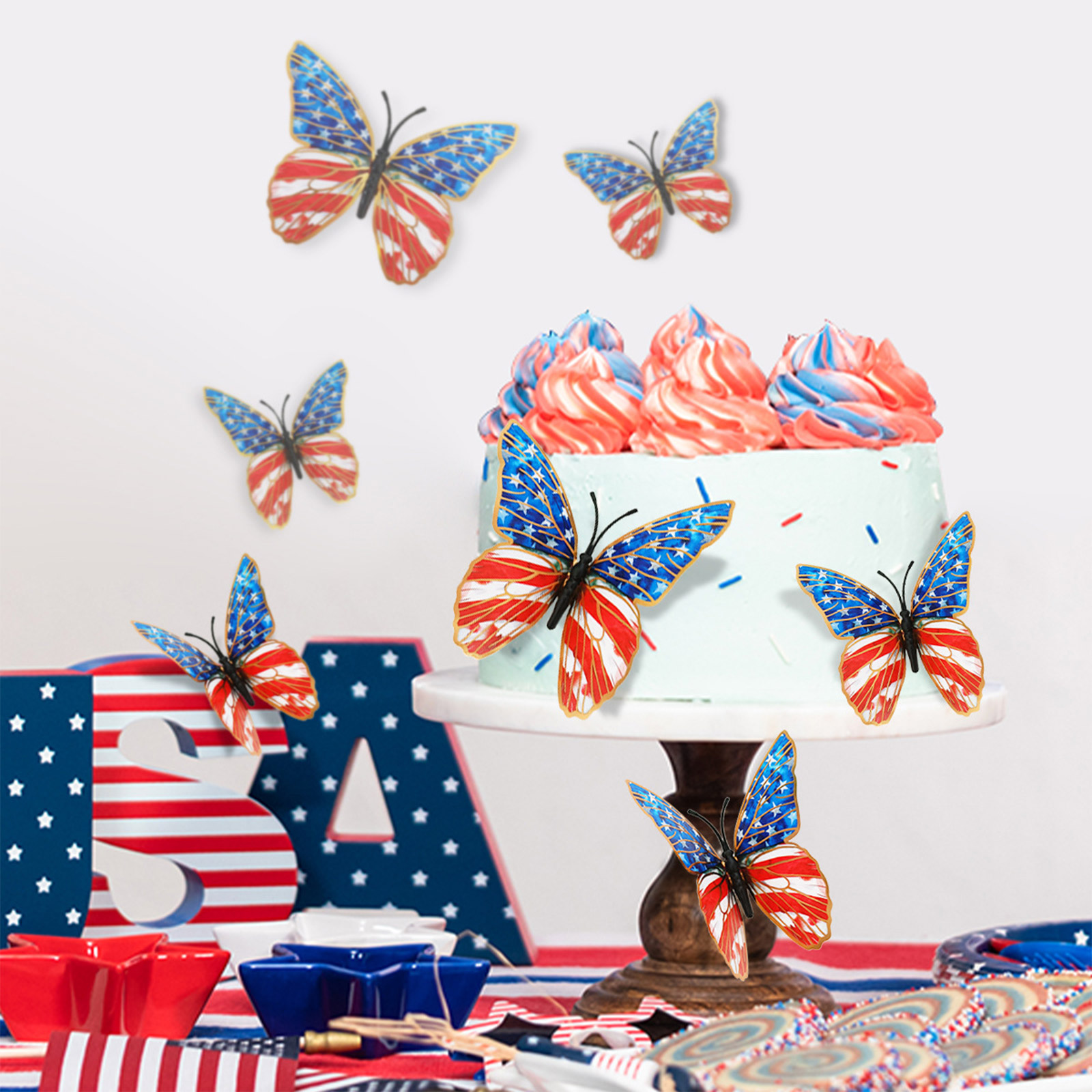 3d Butterfly Wall Stickers Ame - Baby Nursery Stickers のレビューと価格