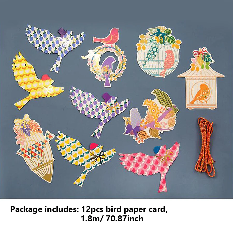 1.8m Bird Animal Party Banner  - Baby Nursery Garland のレビューと価格
