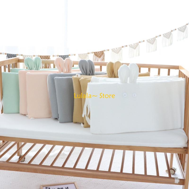 Y4QA 200x32cm Baby Cot Bumper  - Baby Nursery Cushion のレビューと価格