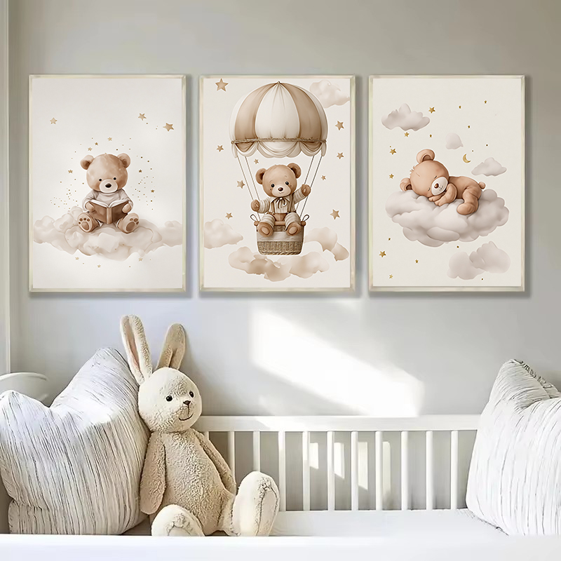 3pcs/set Bohemian Teddy Bear A - Baby Nursery Design のレビューと価格